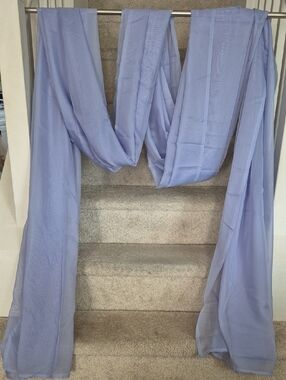 Lavender Sheer Window Scarf 220x60